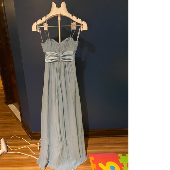 Baby blue long BCBG dress - Picture 3 of 4